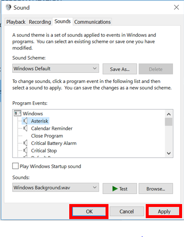 How to install sound schemes windows 10 64